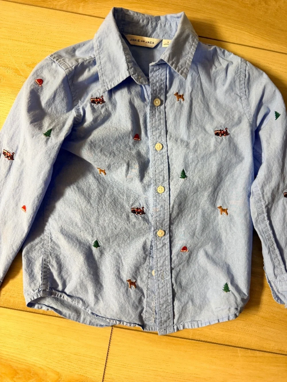 Janie and Jack Christmas button up